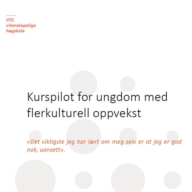 VID Vitenskapelige høgskole, 2022